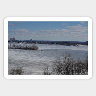 Ice Fishing Hamilton Harbour Sticker